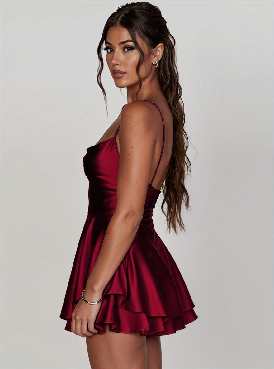 ELARA Silk Evening Dress